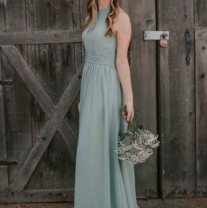 Pastel green bridesmaid dress small